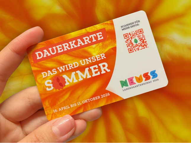 Eine Dauerkarte für die Landesgartenschau Neuss 